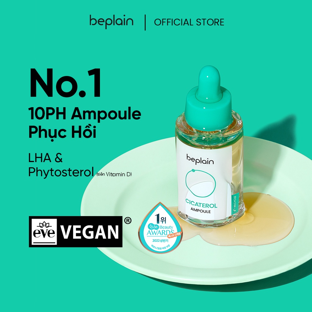 Ảnh Tinh chất rau má BEPLAIN Cicaterol phục hồi/ dịu da cấp tốc 30ml 1