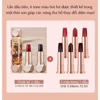 Thỏi son kim cương nữ hoàng Ai Cập 6 màu/3 màu AGAG