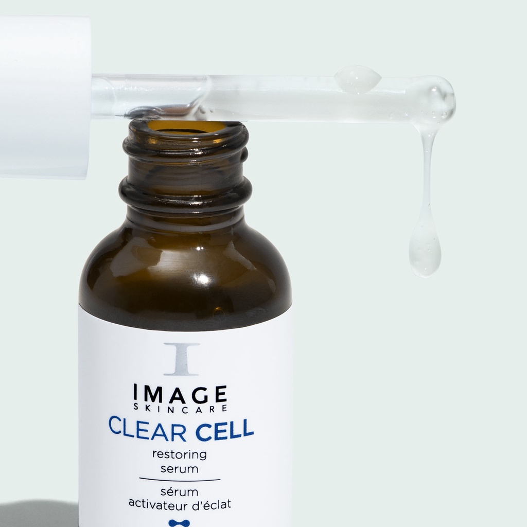 Ảnh Serum Giảm Dầu Nhờn, Ngăn Ngừa Vi Khuẩn Gây Mụn IMAGE Skincare CLEAR CELL Restoring Serum Oil Free 28g 3