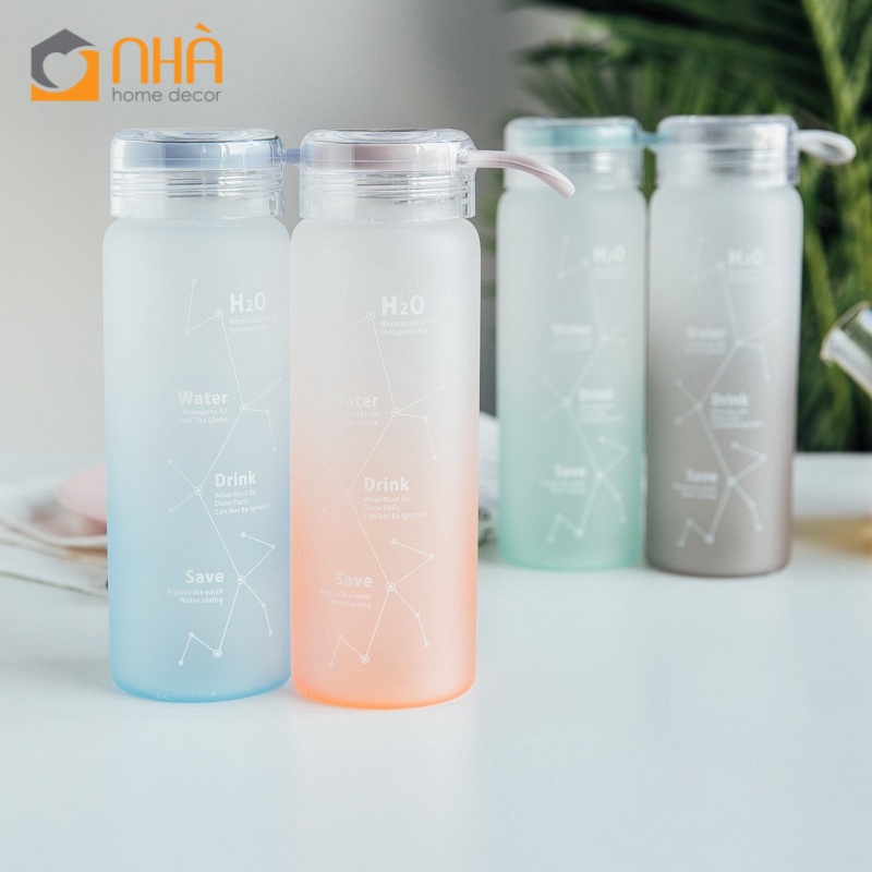 Bình Giữ Nhiệt Hàn Quốc H20 Họa Tiết Chòm Sao Nắp Miệng Chống Tràn