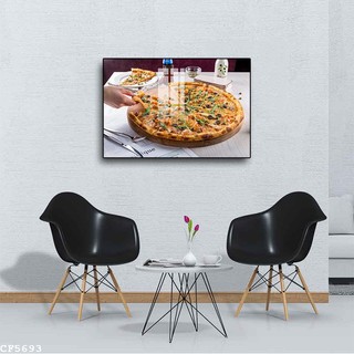 Tranh Treo Tường Pizza Nghệ Thuật - Tranh Laminate Tráng Gương