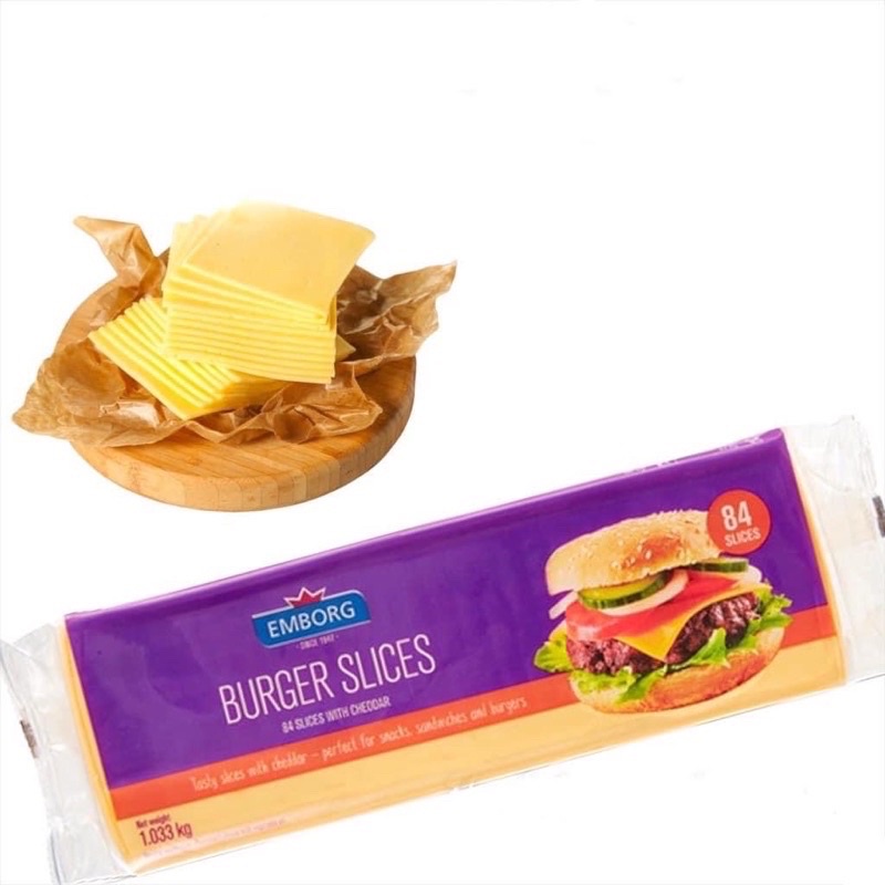 Phô mai lát CHEDDAR SLICES 1.033 kg ( 84 miếng) | Shopee Việt Nam