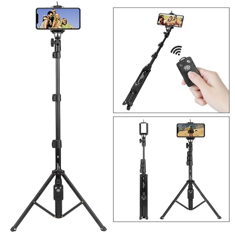 Chân đế điện thoại kết hợp selfie cầm tay Yunteng VCT 1388/1388L có remote từ xa