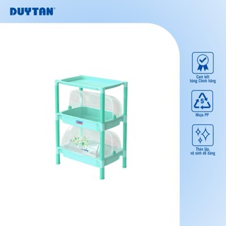 Kệ nắp nhỏ 2 3 tầng DUY TÂN nhựa PP, úp chén bát, đựng đồ đa năng, tiện dụng