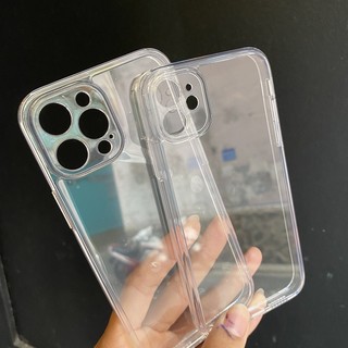 Ốp Iphone ốp viền vuông trắng đen chú mèo ôm cà rốt, đùi gà cho iphone 6/7/8 X  XS xr xsmax 11/12/13/14pro promax e3000