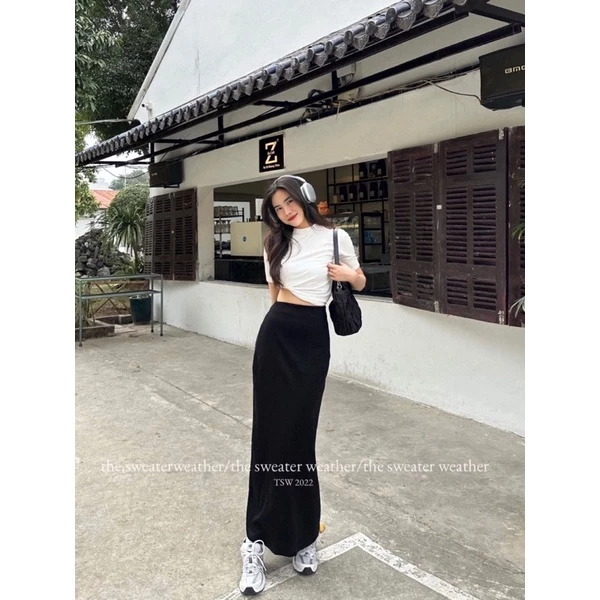 Set Váy Nữ - Áo Phông Nữ Mix Chân Váy Đuôi Cá Nữ Tính Mê Luôn Xưởng May Bảo Ngọc