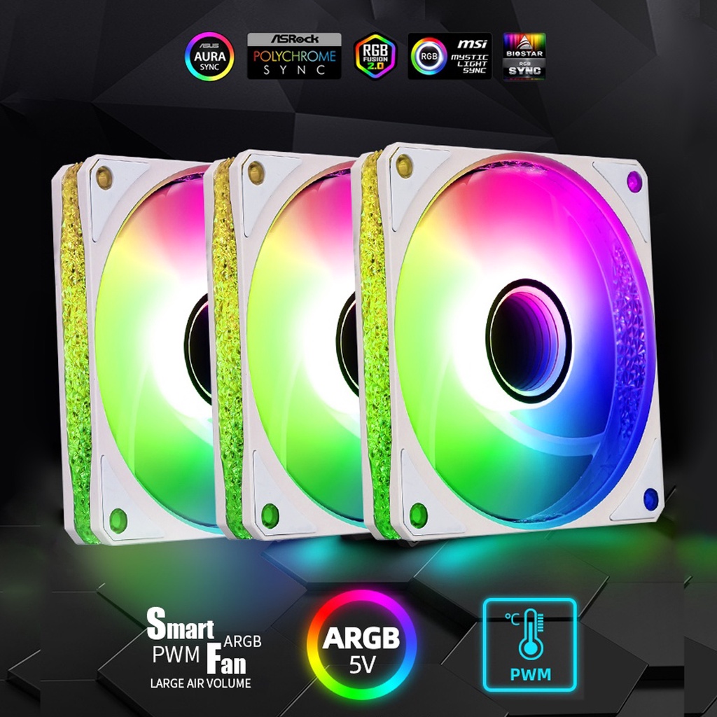 Quạt Fan Case 12cm SPARK 12025 ARGB quạt tản nhiệt PC 12cm sync main ...