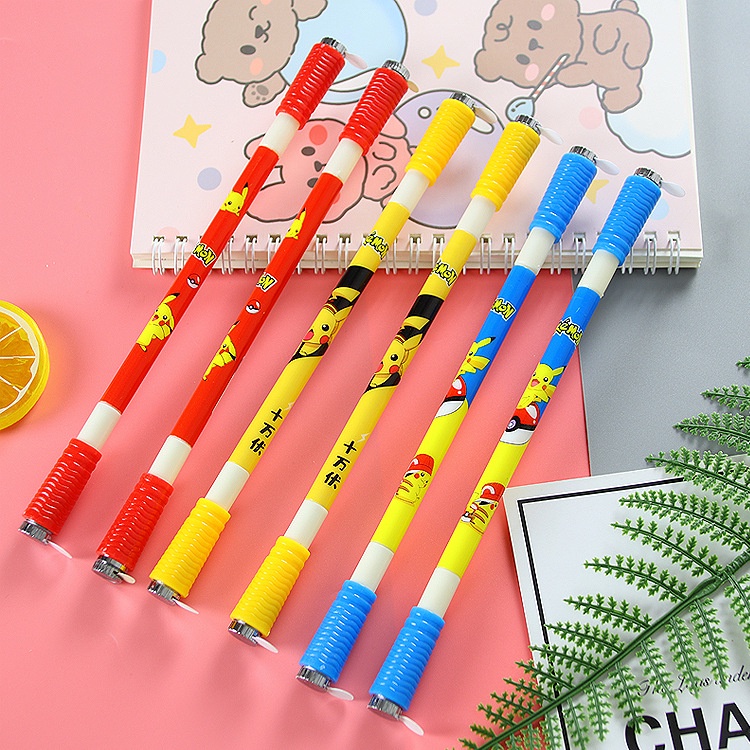 3 Bút Hoạt Hình Kèm Đèn 2 Đầu Dễ Thương