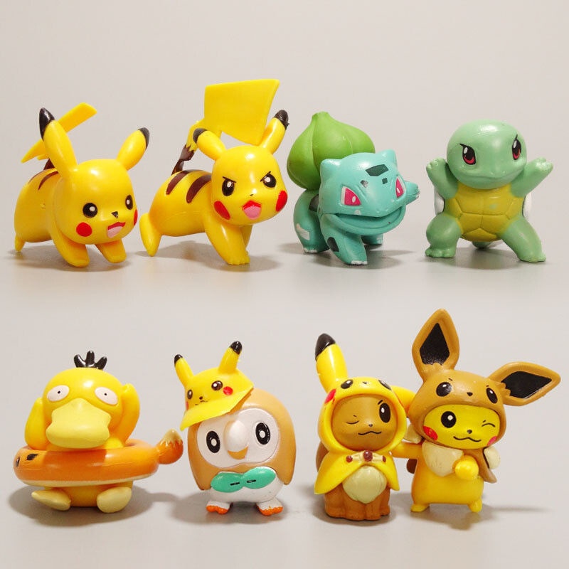 TRỌN BỘ 8 CON POKEMON 4-5cm BẢN ĐẸP DÀNH CHO FAN POKEMON SƯU TẦM ...