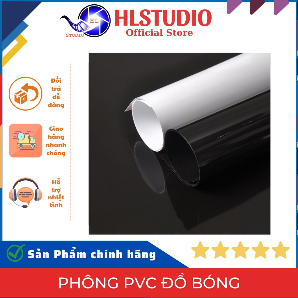 Phông PVC đổ bóng (3D) HL Studio, kích thước từ 40 - 200cm, dùng tạo ...