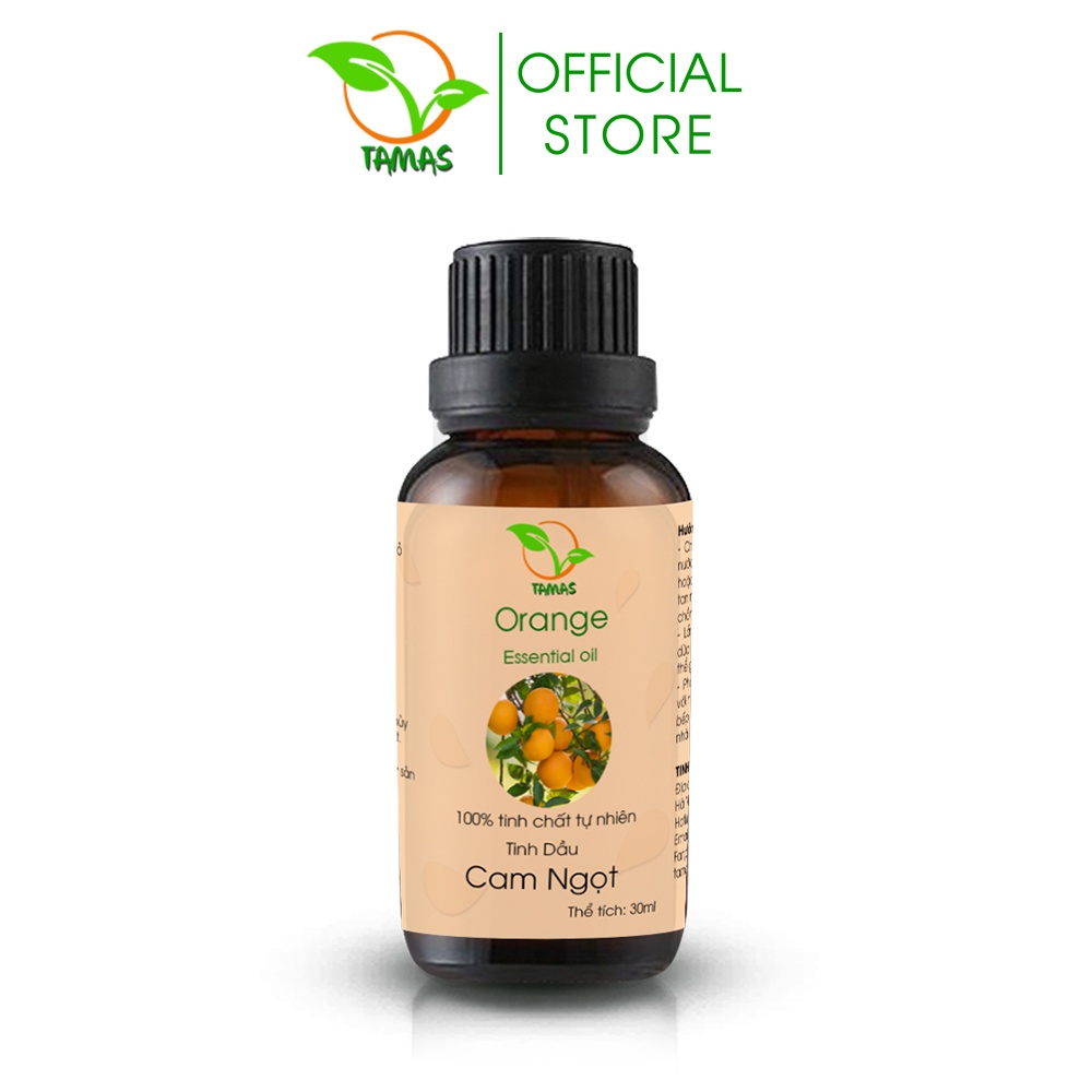 Ảnh Tinh dầu Cam Ngọt nguyên chất TAMAS chai 30ml, dùng cho đèn xông, máy khuếch tán tinh dầu. 1