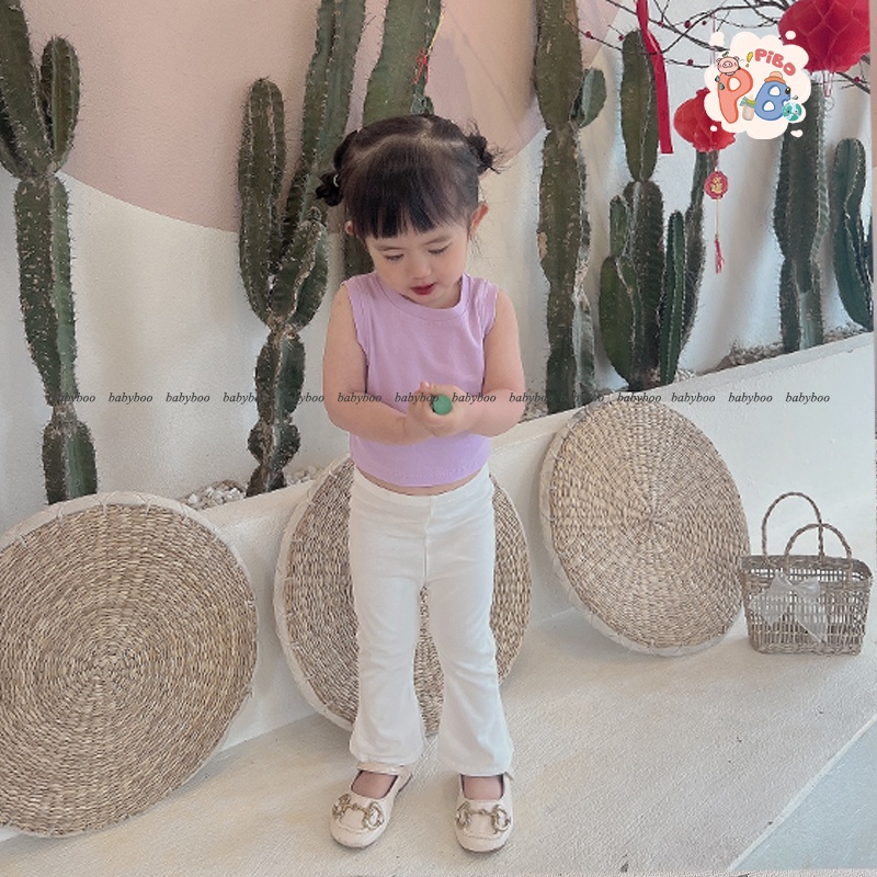 Ảnh Quần Legging Bé Gái Ống Loe Vải Zip Cao Cấp, Co Dãn Tốt, Dễ Phối Đồ - BabyBoo- PiBo Store- LD-T1 4