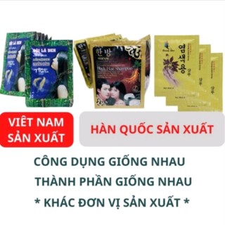 Combo 10 Gói Dầu gội tự nhuộm đen tóc tại nhà