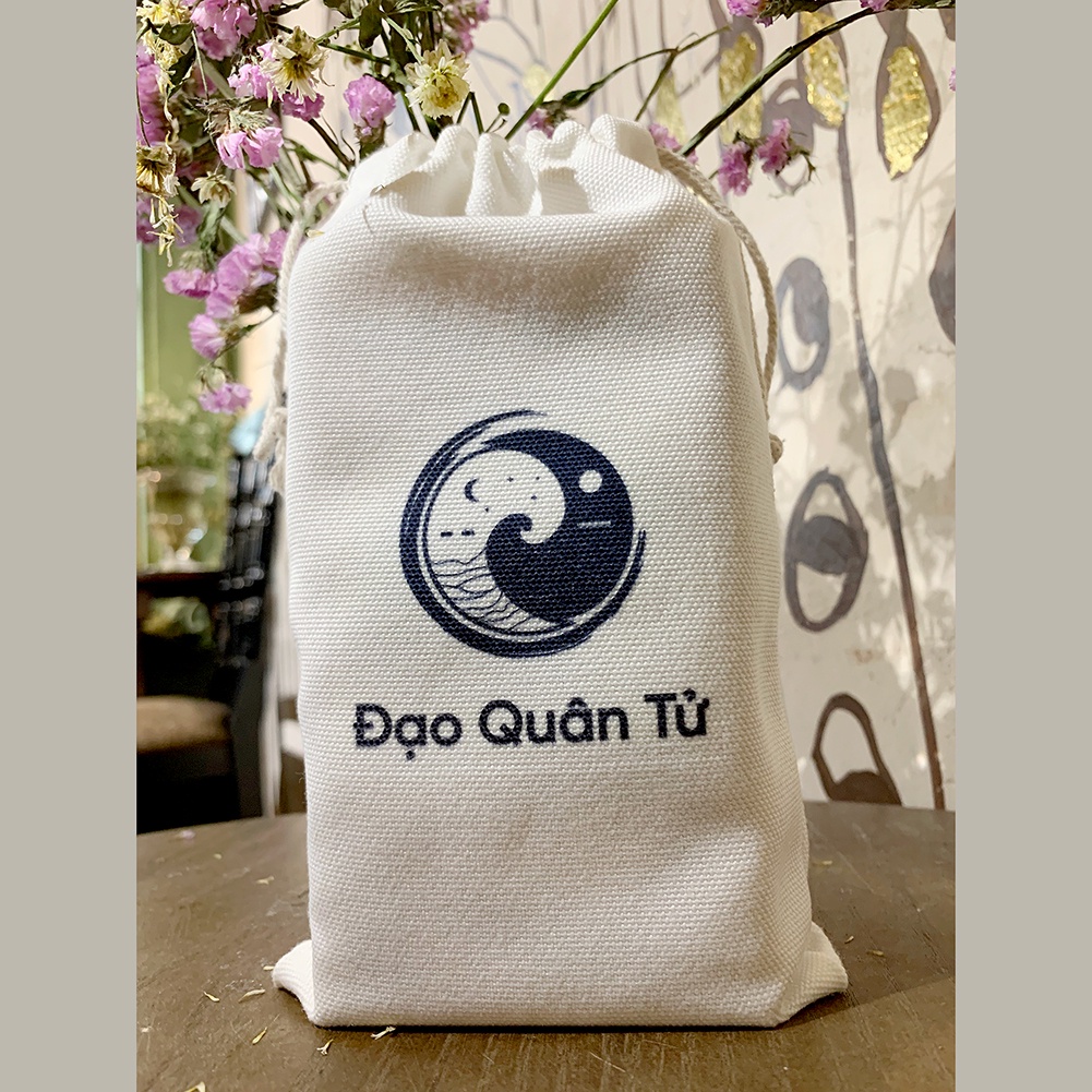 Túi Vải Đựng Bài Tarot, Kinh Dịch ĐẠO QUÂN TỬ - Túi vải canvas dây rút