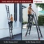 Thang nhôm gấp trượt 4 đoạn 4M-5.1M đa năng nhập khẩu FUJIHOME khóa chốt an toàn chống trơn trượt