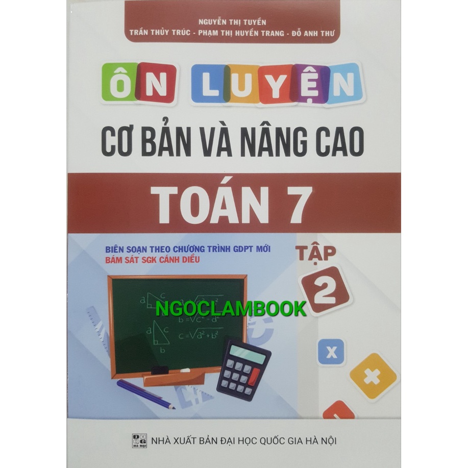 Ảnh Sách - Combo Ôn luyện cơ bản và nâng cao Toán 7 (Hai tập) - Bộ sách Cánh Diều 2