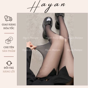 HT019 Quần tất giấy cạp cao siêu mỏng gợi cảm, vớ nữ tàng hình làm thon gọn chân HT019