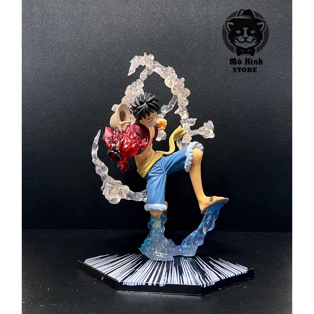 Mô hình đồ chơi - Luffy gear 2 haki hàng cao cấp đế có chữ - Bộ FZ ...