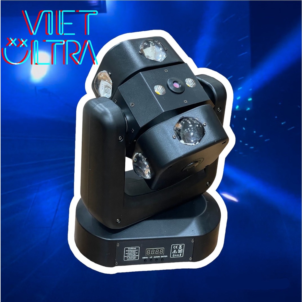 Đèn Moving 2 Đầu 3 Trong 1 VIET ULTRA (Led , Laser, Chớp) | Shopee Việt Nam