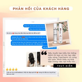 Keo Xịt Tóc TOPCHARM 420ml -  Giúp Tạo Kiểu Và Giữ Nếp Tóc Trong Nhiều Giờ