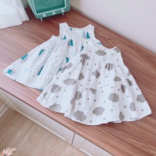 Váy bé gái sát nách vạt lệch lạ mắt cho bé 1-6 tuổi (8-26kg) N0122