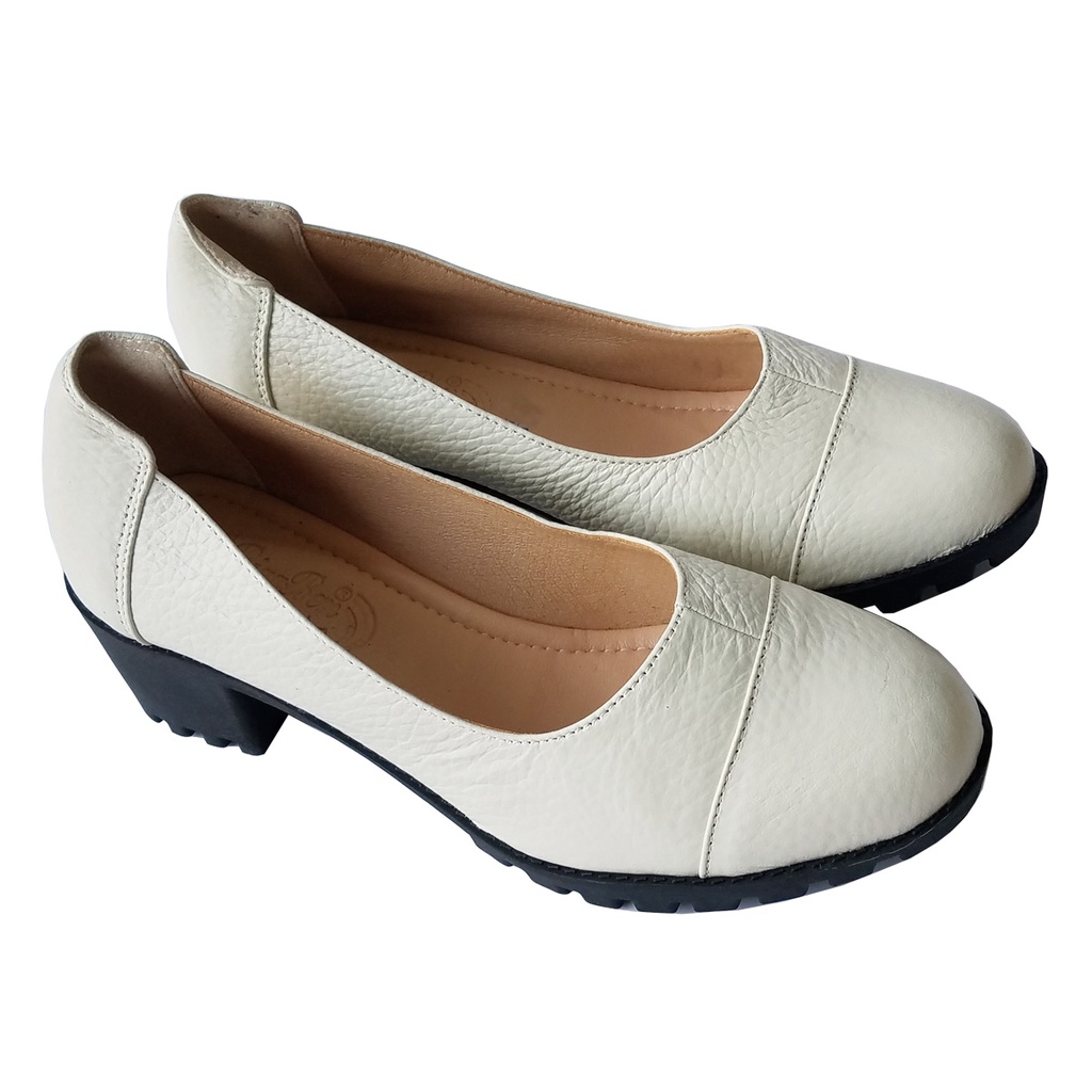 Giày Cao Gót Nữ BIGGBEN Da Bò Thật Cao 5 Phân HKD658
