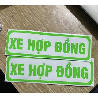 chữ dán xe hợp đồng chất liệu decal chòi không bong tróc