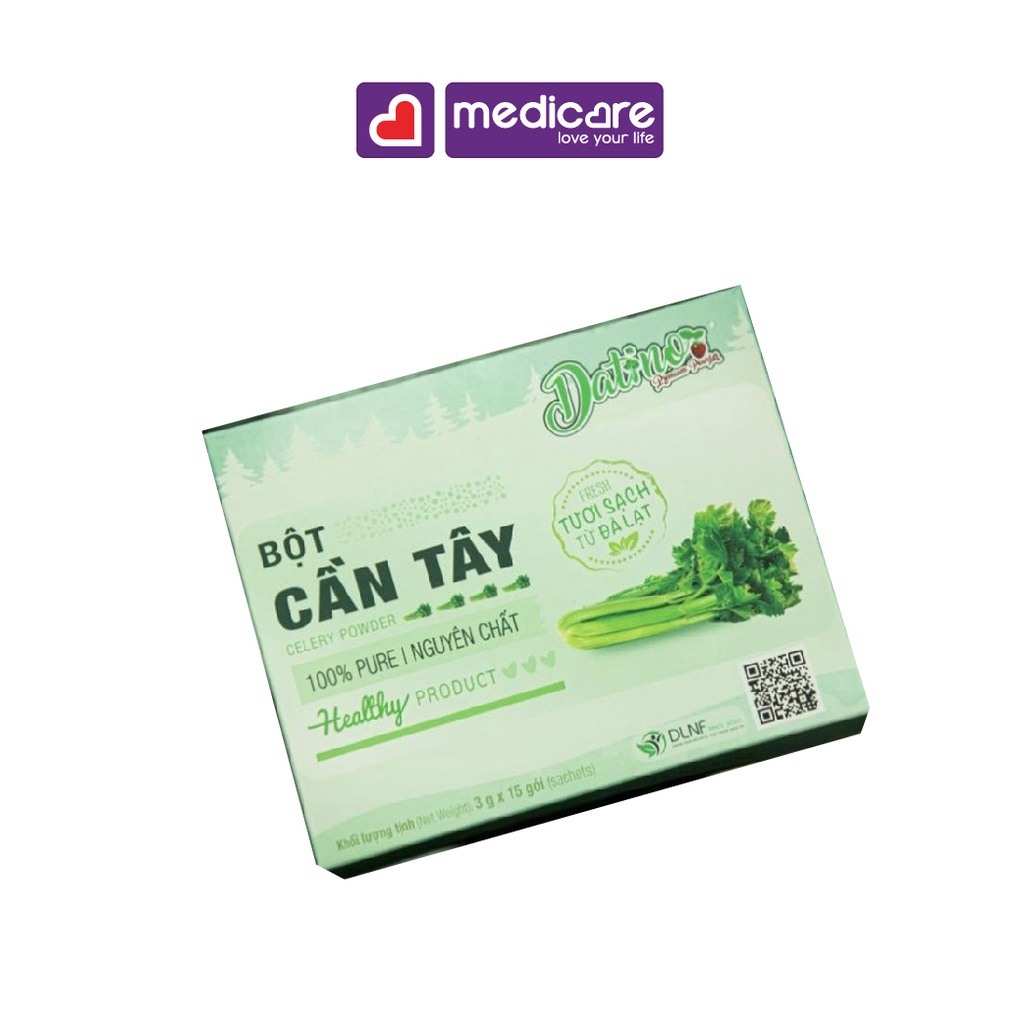Bột cần tây DATINO nguyên chất hộp 15 gói x 3g