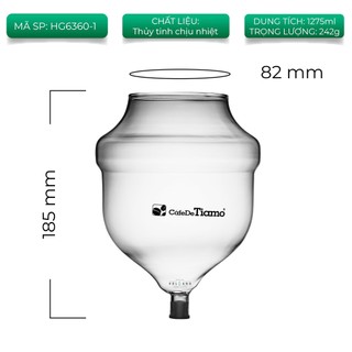 Volcano Bình phểu thuỷ tinh trên của tháp cold drip Tiamo HG6360