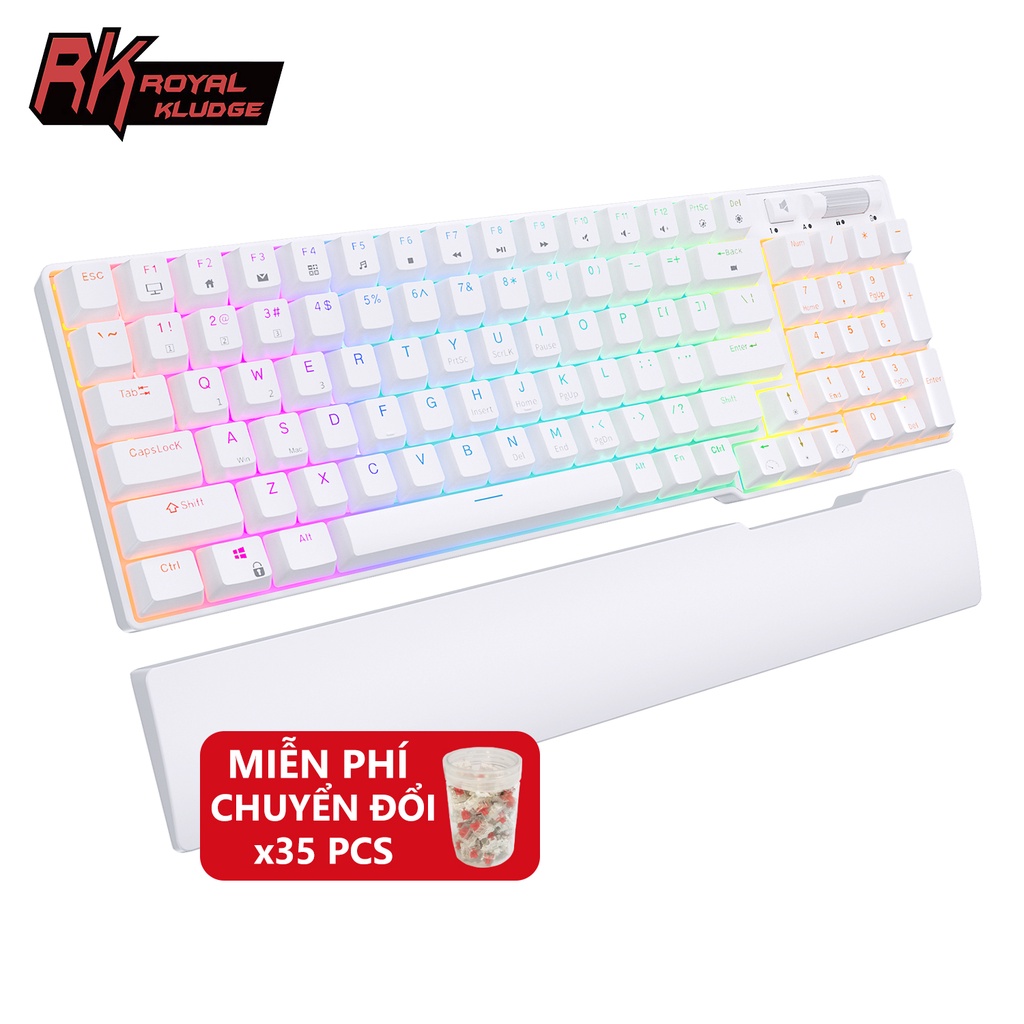 Royal Kludge RK96 Bàn phím cơ khí RGB Hot Swap Gaming Keyboard Bàn phím