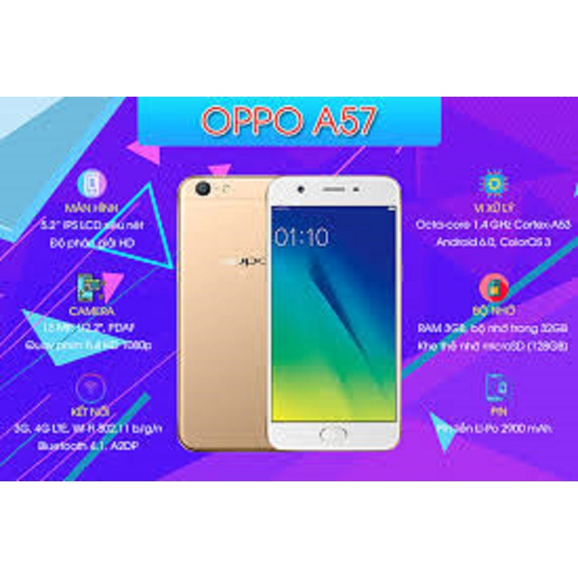 điện thoại Chính Hãng OppoA57 - Oppo-A57 2sim ram 4G/64G, màn 5.2inch ...