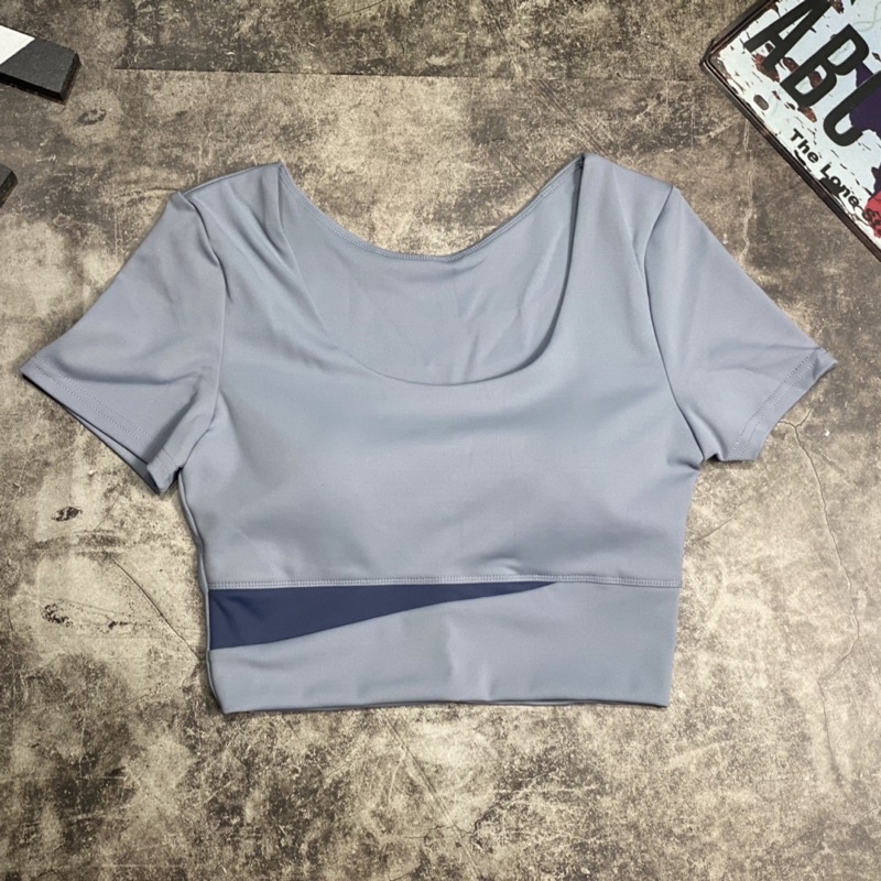 Áo Croptop Tập Gym,Yoga Cạp Cao Tôn Dáng,Co Giãn Thoải Mái