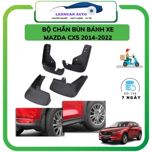 Chắn bùn bánh ô tô Mazda Cx5 2015-2022 bộ chắn bùn 4 bánh xe, Nhựa dẻo bền bỉ