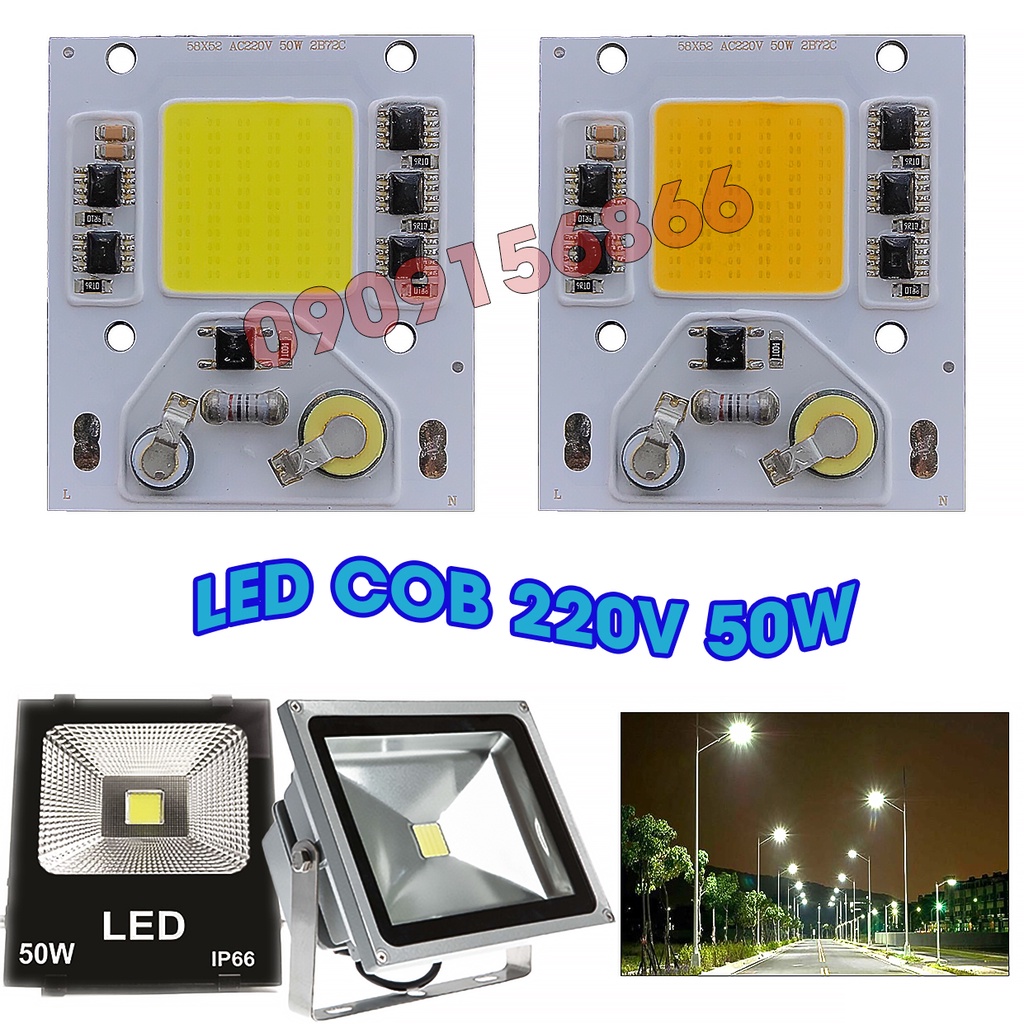 Mắt led cob 220v 50w | Shopee Việt Nam