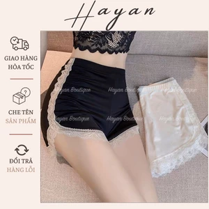 HT021 Quần đùi mặc váy co dãn 4 chiều, quần đùi ngủ phối ren mềm mại HT021