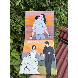 Tranh tô màu số Tình Yêu, Couple, Cặp Đôi | DIY TinaSweet