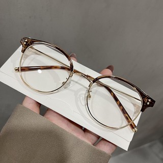 Gọng kính cận nửa viền nữ nam cao cấp kính giả cận không độ cá tính phong cách Nhật Hàn thời trang giá rẻ HANASO 111