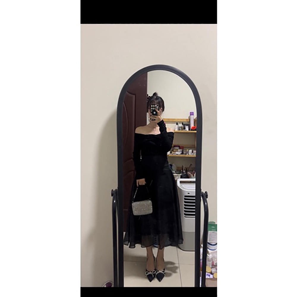 Chân váy Midi Skirt 2 lớp - Chân váy dáng dài, đai cao sang trọng