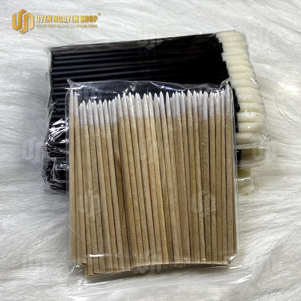 Tăm Tre Vét Mực / dụng cụ phun xăm DCPX Uyen Nguyen