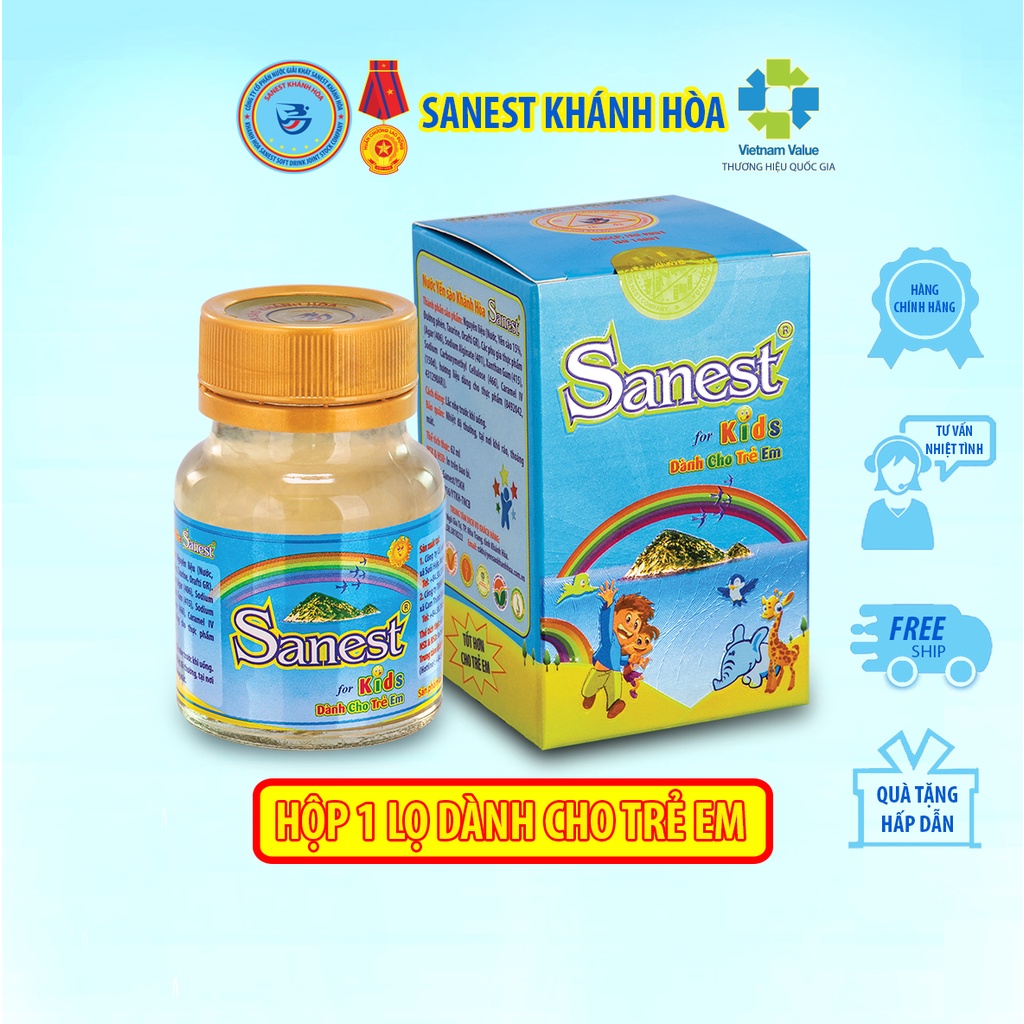 Nước Yến Sào Khánh Hòa Sanest Trẻ Em - Lọ 62ml | Shopee Việt Nam