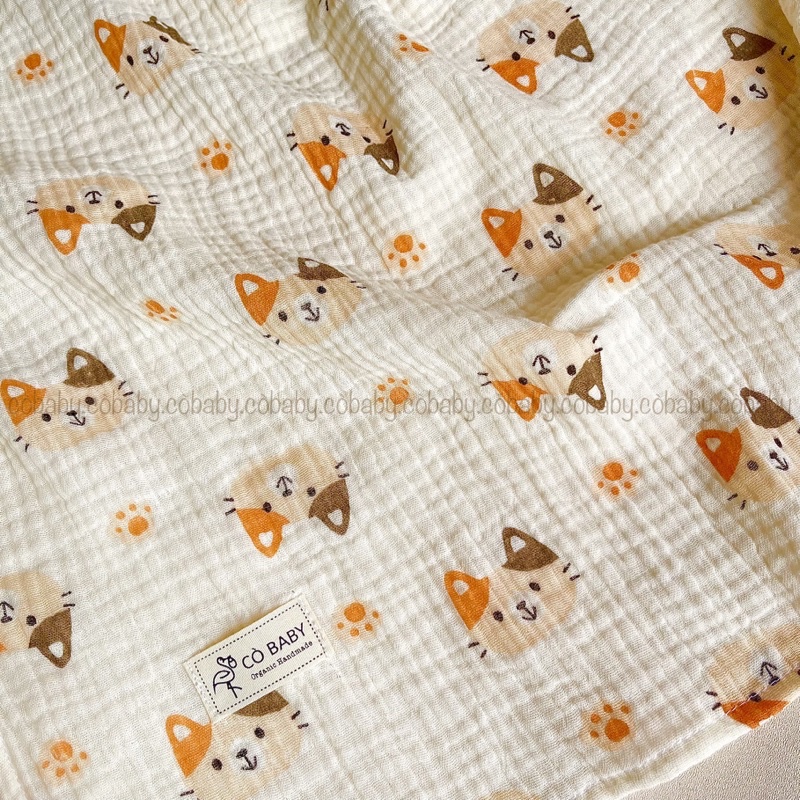 [CÒ BABY]KHĂN TẮM XÔ MUSLIN CHO BÉ, KHĂN XÔ ĐA NĂNG