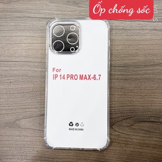 ỐP DẺO CHỐNG SỐC IPHONE 13 PRO MAX - IPHONE 14 PRO MAX - ỐP TPU TRONG - ỐP SILICON GIÁ SỈ RẺ
