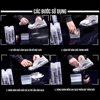 Chai xịt vệ sinh giày Sneaker 300ml bọt tuyết, dung dịch giặt khô làm sạch giầy không cần dùng nước.