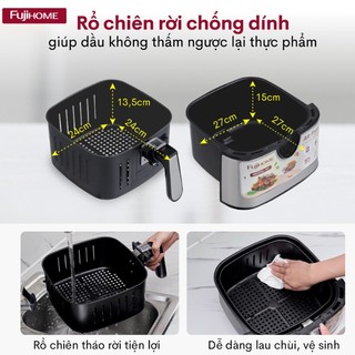 Nồi chiên không dầu FUJIHOME A9 dung tích 9.2 lít - Công suất 1800W - Bảo hành điện tử toàn quốc