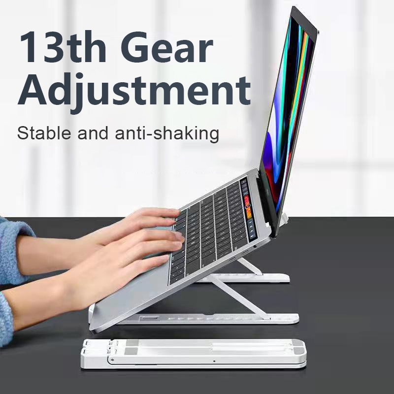 Giá đỡ tản nhiệt Laptop, Macbook, Ipad nhựa ABS chắc chắn, giá đỡ tản nhiệt laptop có thể gấp gọn tiện dụng.