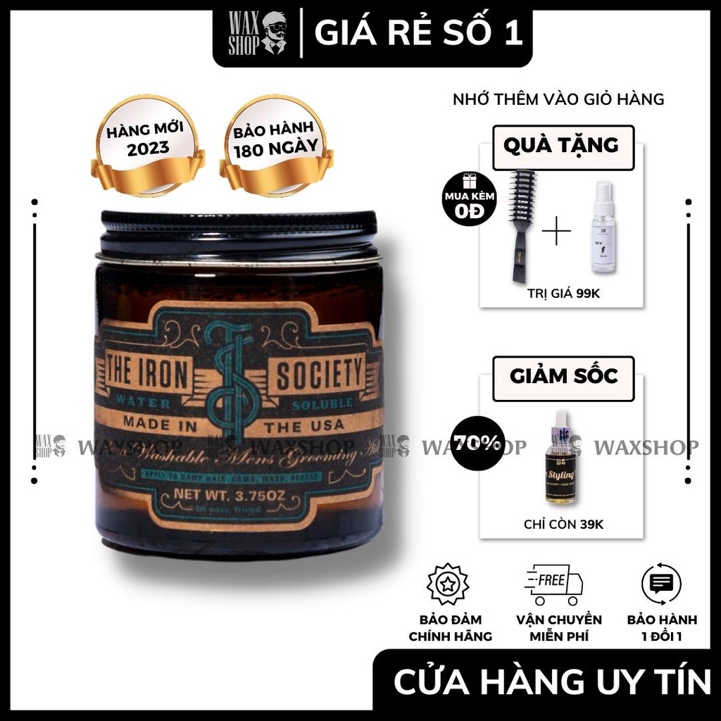 S p Vu t T c Water Soluble Pomade The Iron Society H ng Ch nh
