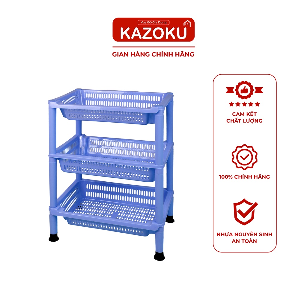 Kệ Nhựa Đựng Ly, Cốc - 44cm x 31cm -2 tầng/ 3 tầng/ 4 tầng  - [KL]  - Vua đồ gia dụng Kazoku