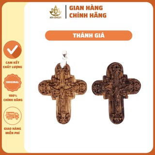 Charm Thánh Giá Trầm Hương Tự Nhiên 10mm 12mm Phụ Kiện Vòng Tay Vòng Cổ - Mộc Trầm Hương MTH