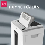 [VOUCHER 400K] Máy Hủy Tài Liệu DELI Công Suất Lớn Cao Cấp Máy Hủy Giấy Tờ Card CD Cho Công Ty Văn Phòng Nhà Trường — ảnh 3