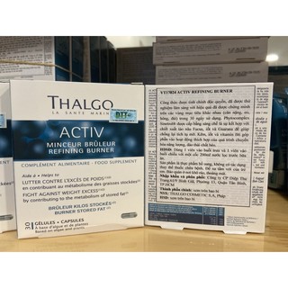 [hàng cty] Activ Refining Burner -  Viên Uống Giảm Cân Thalgo Activ Refining Burner